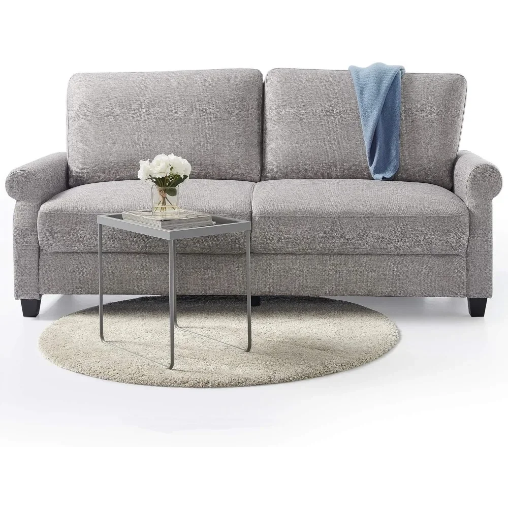 Canapés de salon faciles à assembler, canapé gris doux