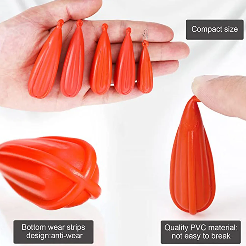

5pcs PVC Fishing Practice Plug Wear Resistant Casting Plug for Kids Outdoor Bait Training Tool Bass Lure Accessory