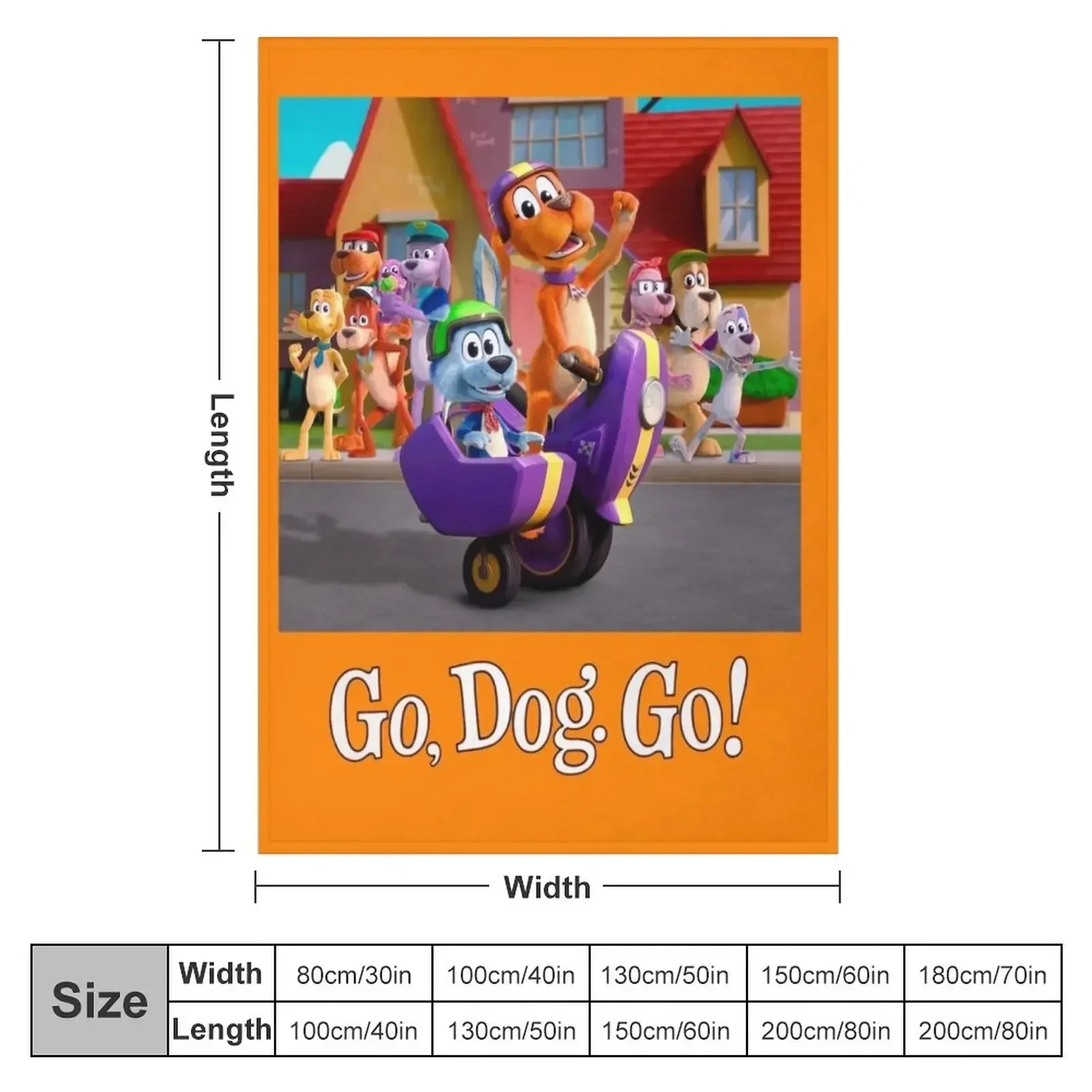 Go, Dog. Go! Throw Blanket Decorative Throw warm for winter Quilt Sleeping Bag for sofa funny gift Blankets