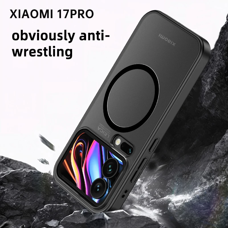 Для Xiaomi Mi 17 Pro Max чехол жесткий матовый противоударный магнитный защитный MagSafe для 17Pro Фото №4