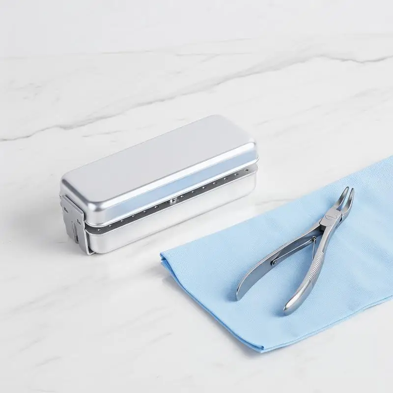 

72 Hole Aluminium Autoclave Sterilizer Dental Bur Sterilizer Box For Case Burs Dental Fi
