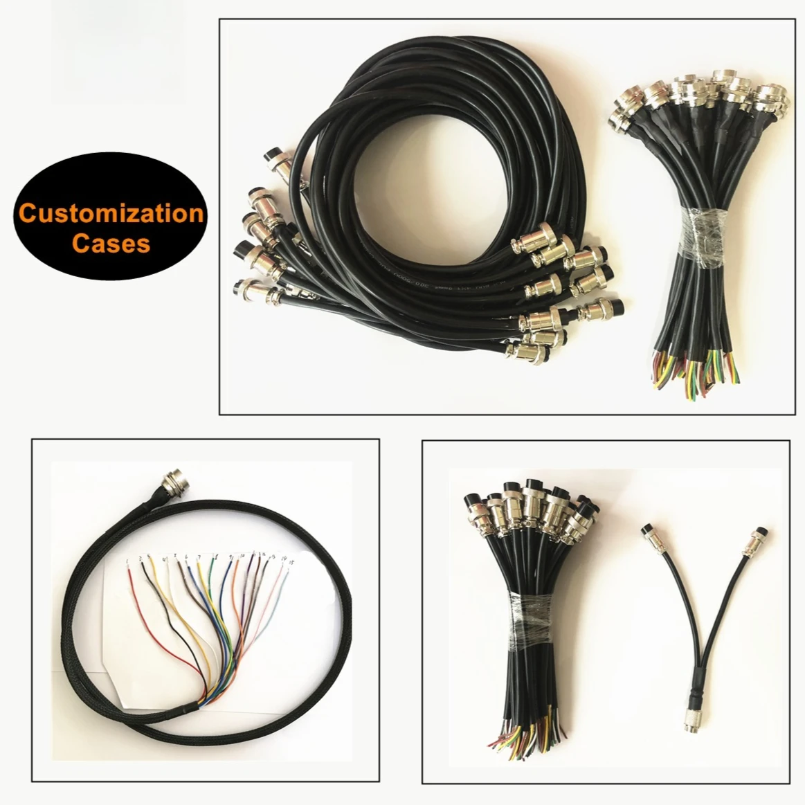 GX20 مقبس توصيل الطيران التوصيل مع كابل GX 20 لرسو السفن أنثى ذكر 2 3 4 5 6 7 دبوس جوي دائري #6