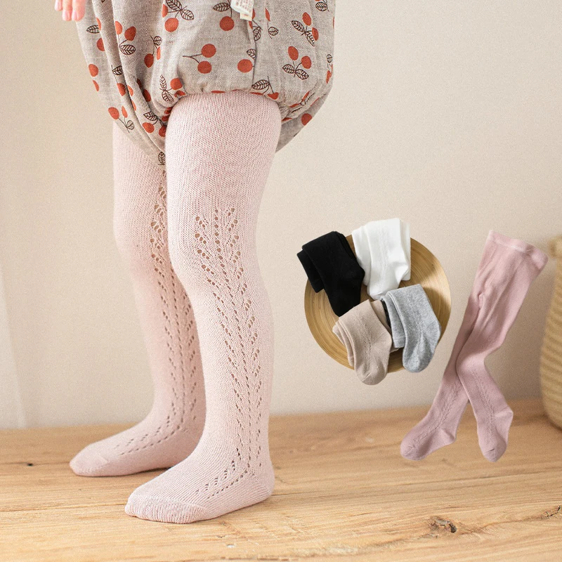 Newborn Baby Tights For Girls Spring Autumn Solid Soft Knitted Toddler Leggings Princess Kids Girl Pantyhose 0 to 4 Years Tight