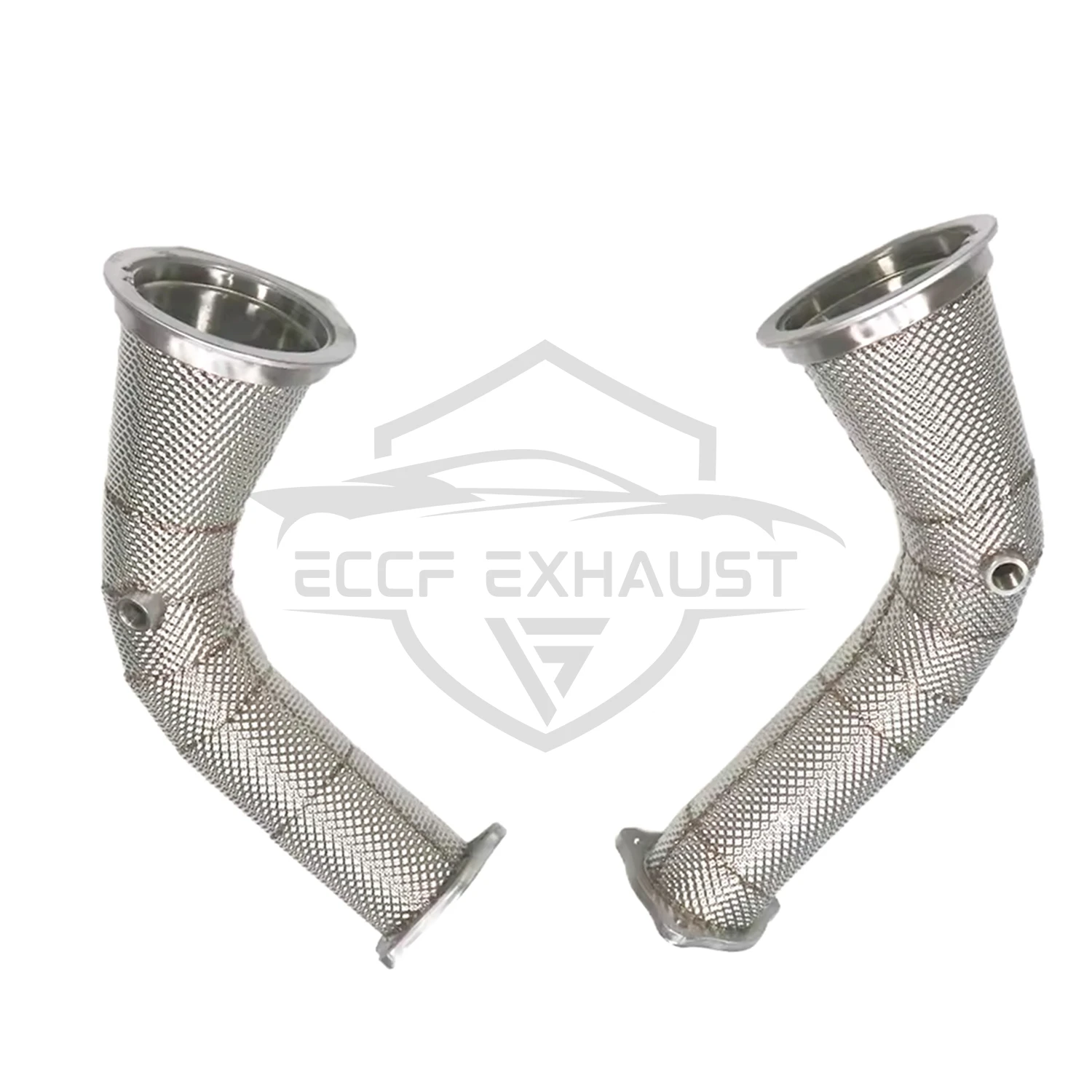 

Спортивная водосточная труба из нержавеющей стали с теплозащитным экраном для Audi RS4 RS5 2,9T, агрессивный выхлопной звук, высокая производительность, обновление