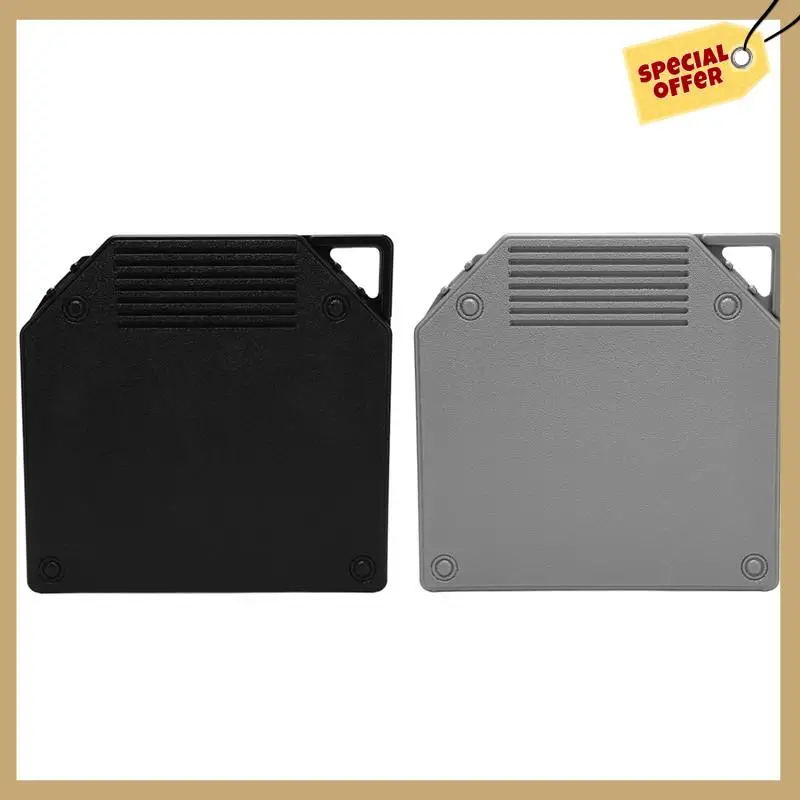 صندوق تخزين بكرة شريطية فارغة من البلاستيك حماية كاملة مفتوحة بكرة تسجيل صندوق محمول لأشرطة الصوت مقاس 10 بوصة باللون الأسود