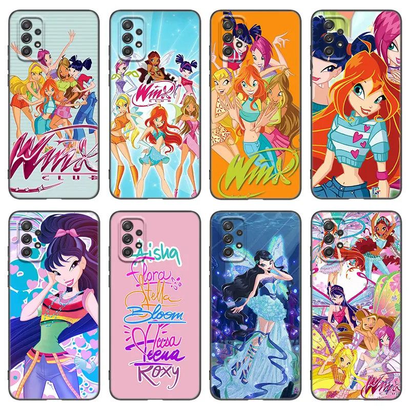 Girl W-Winx Clubs Phone Case For Samsung A13 A22 A24 A32 A14 A23 A25 A34 A52S A53 A54 A73 5G A11 A12 A15 A31 A33 A50 A51 A70 A72