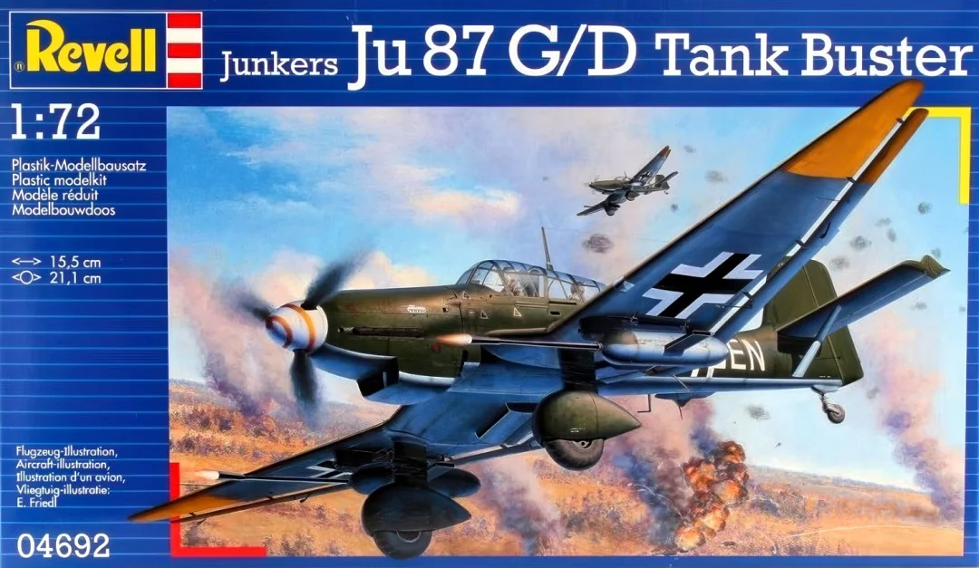 

Комплект масштабной модели самолета Revell 04692 Junkers Ju 87 G/D Tank Buster 1/72