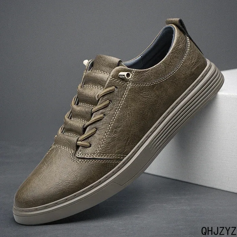 Big Size 36-47 Black Outdoor Business Sports Sneakers High Quality Brand Designer Men's Genuine Leather Casual Oxford Shoes