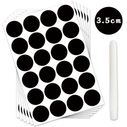 120 Pcs Chalkboard Labels Stickers with 1 White Marker Label for Storage Bins, Sticker Labels,  Food Labels, Jar Bottle Labels