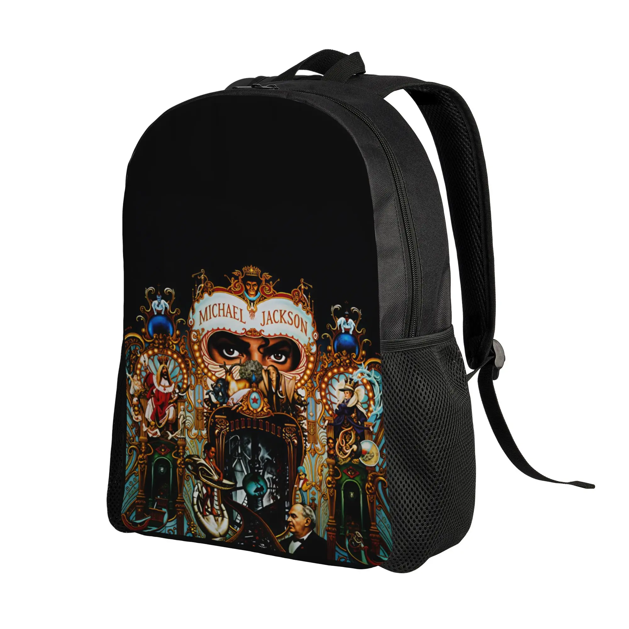 Michael Jackson Backpack  Men Polyester Travel Backpacks Soft Kawaii School Bags Rucksack