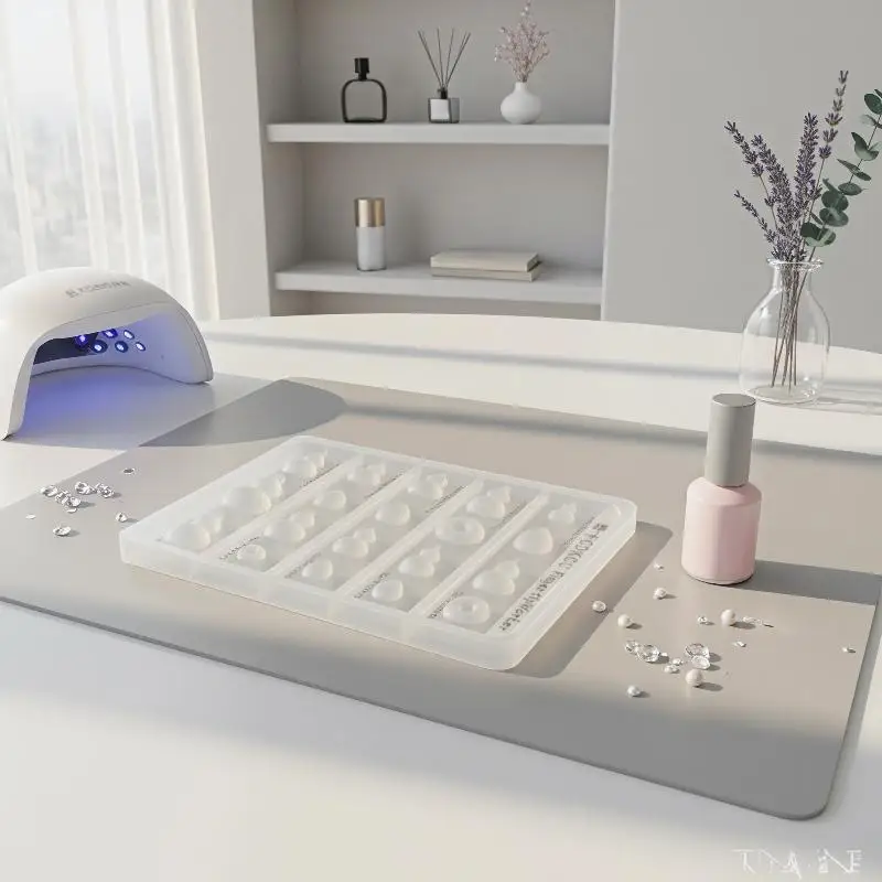 Silicone Nail Art Molds Non-Stick Reusable for Gourd Teardrop Nail Charms Perfect for Nail Art Starter Practice
