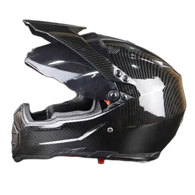 Motorcycle Helmet Adult Off-road Helmet Bike Downhill Am Dh Cross Helmet Capacete Come With One Dark One Clear Lens S M XXL