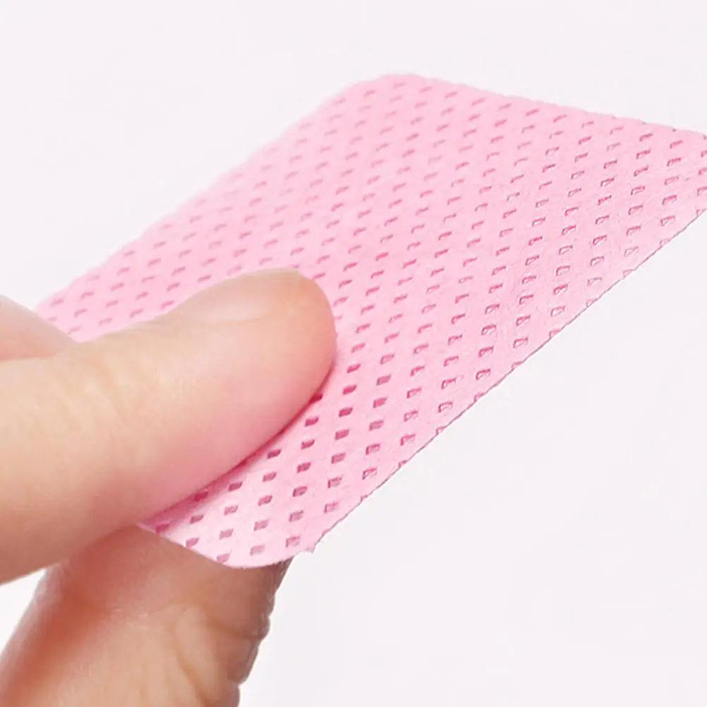 แผ่นทำความสะอาดกาวติดขนตาปลอม 300 ชิ้น สำหรับเช็ดขวดกาวต่อขนตา ป้องกันกาวไหลออก