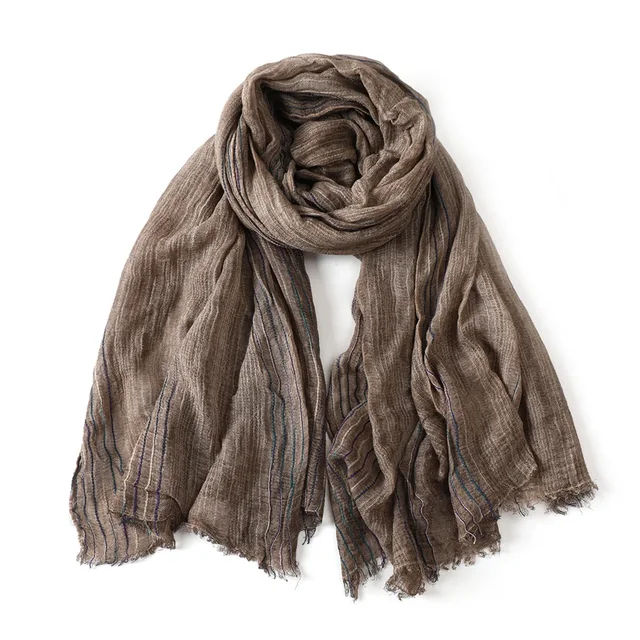 Cotton Linen Striped Men Scarves Autumn Winter Warm Neckerchief Pashmina Male Accessories Short Tassel Bufanda Shawl 4 Cotton Linen Striped Men Scarves Autumn Winter Warm Neckerchief Pashmina Male Accessories Short Tassel Bufanda Shawl 4