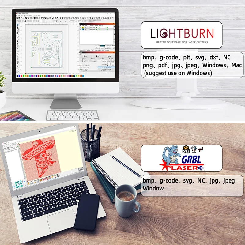 Large Laser Cutter And Engraver Machine Frame Parts Area 2000x2400mm Cnc Laser Engraver Frame Kit GRBL Control PWM