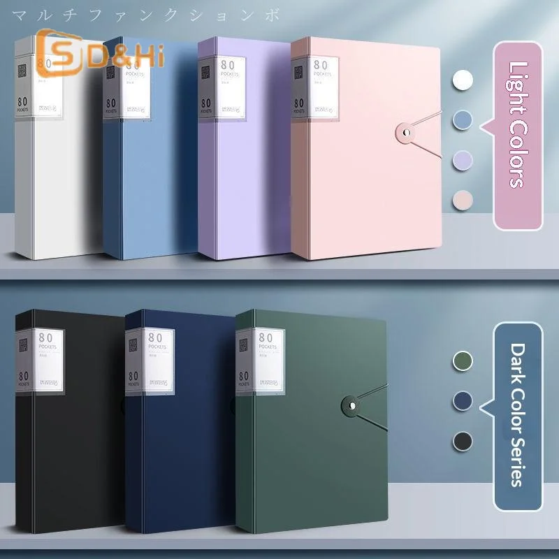 

One Piece A4 Size Transparent File Folder, 60/100 Pockets, Suitable for Document Organization, Made of PP, Waterproof