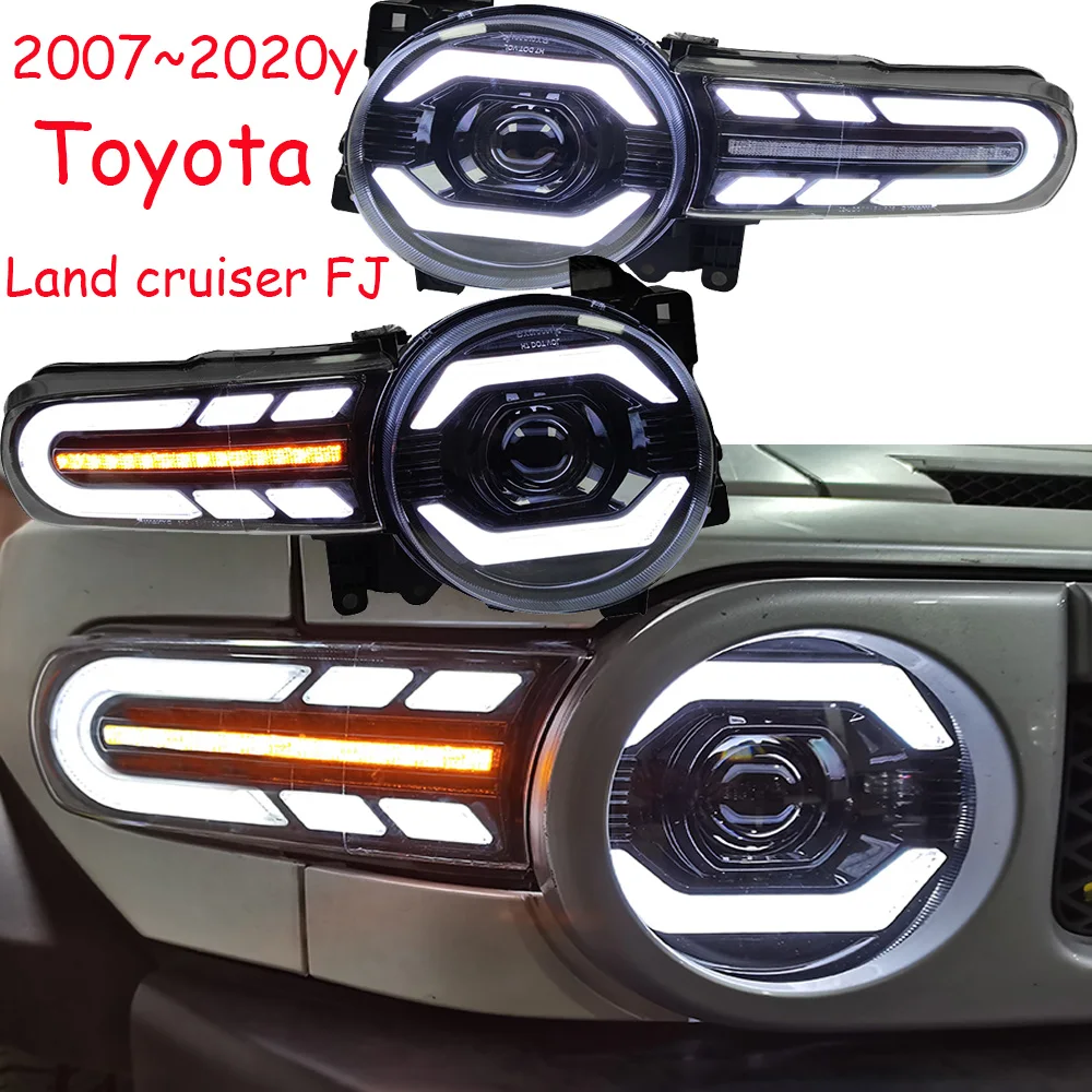 

Cruiser bumper headlamp for 2007~2020y Toyota Land Cruiser Prado headlight FJ LED car accessories prado daytime light