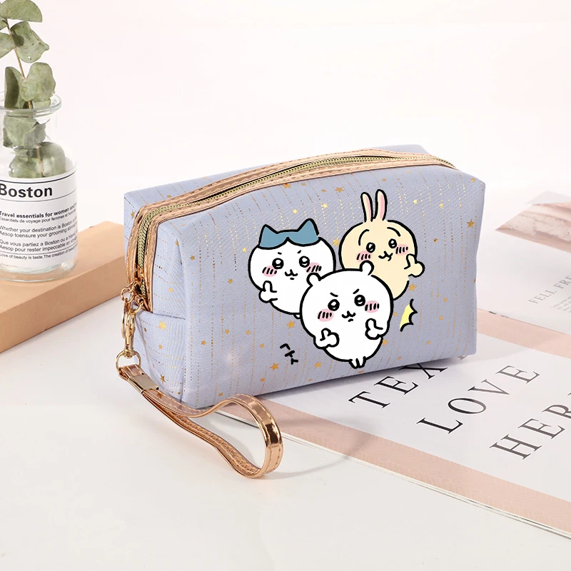 Bild 4: Neue Chiikawas Damen-Kosmetiktasche, niedliche Cartoon-Toilettentaschen, weibliche Kawaii-Reise-Aufbewahrungstasche, Mädchen-Reißverschluss-Waschtasche, Geschenk