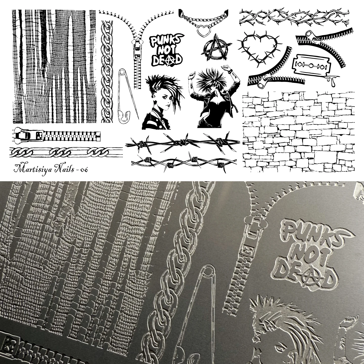 XMQ NAIL ART STAMPING PLATES FLOWERS TEMPLATES CAT IMAGEPLATE