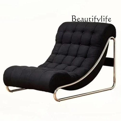 

Nordic retro single sofa chair home living room balcony reclining sofa simple leisure chair