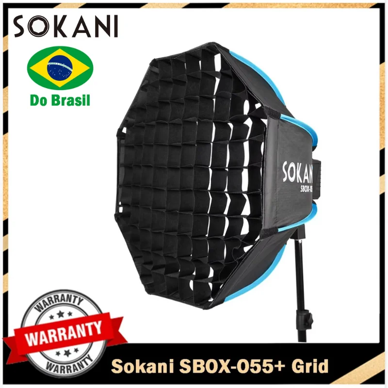 【DO BRASIL】Sokani 55cm Dobrável Deep Octagon Softbox Bowens Mount para Sokani X100 X60 Mini COLBOR CL60 Aputure 300c 200x-s Light
