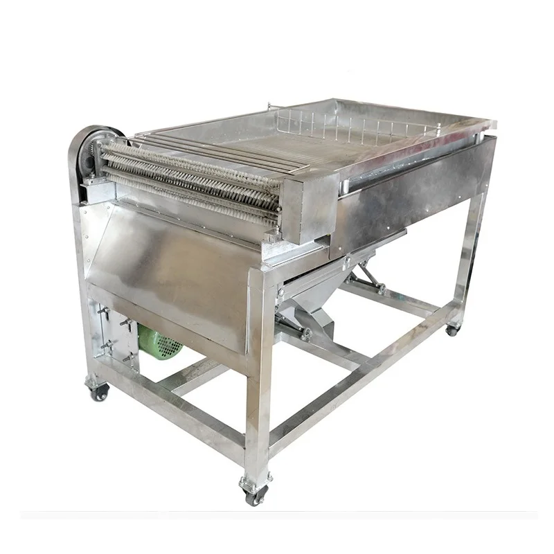 KN-LD 200 kg/h Industrial Vertical Stainless Steel Electric Beans Peeling Machine Edamame With Double-layer Filter