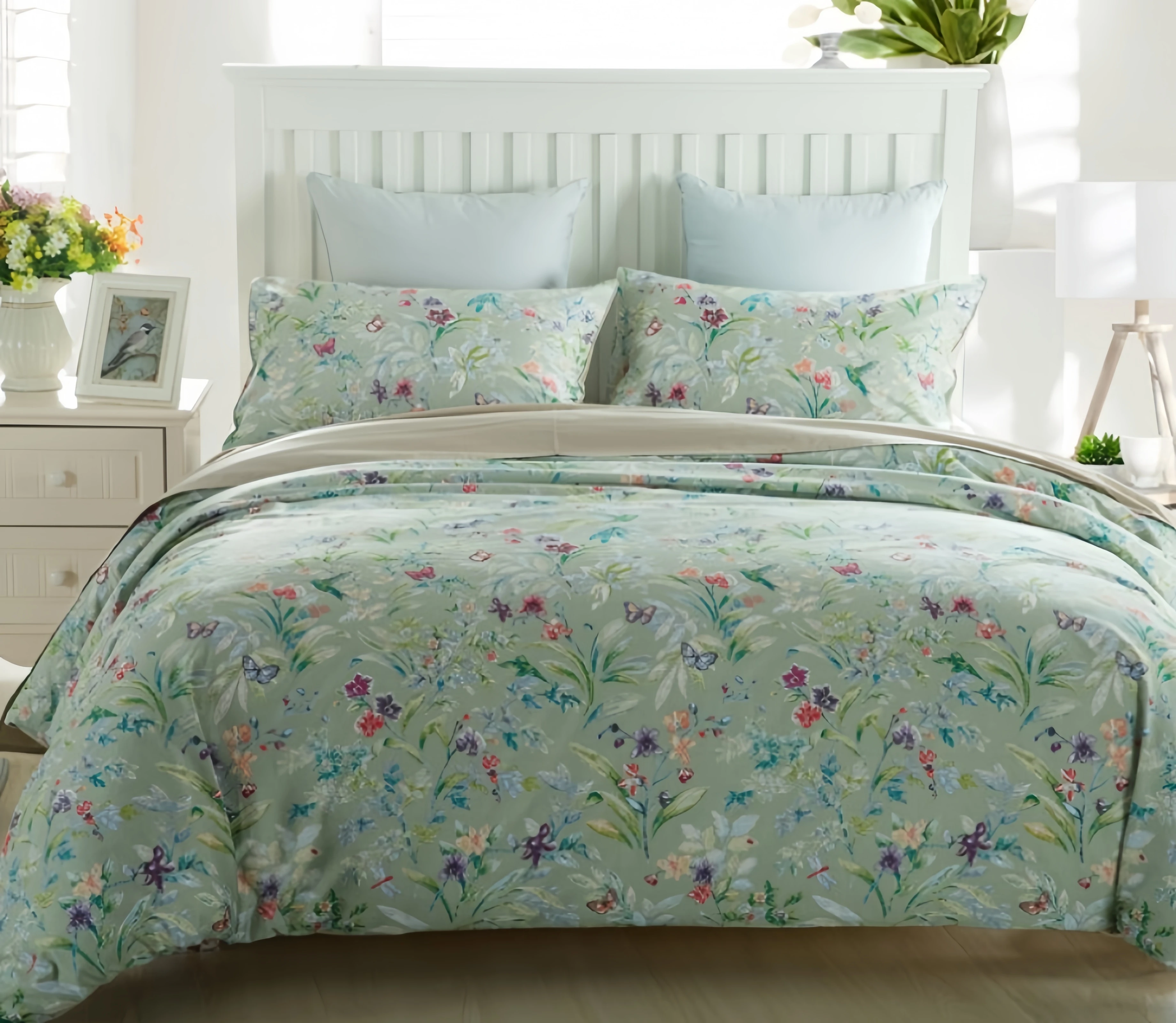 One Duvet Cover, 600 TC, 100% Egyptian Cotton, AB Type, Printed and Solid Colors, Queen Size, 230x250 cm, 1 Piece Customize