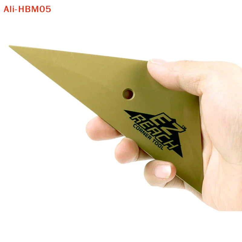 (HB05)1Pc Soft Triangle Go Corner Squeegee Vinyl Car Wrap Window Tinting Scraper Carbon Film Window Edge Installation Tool
