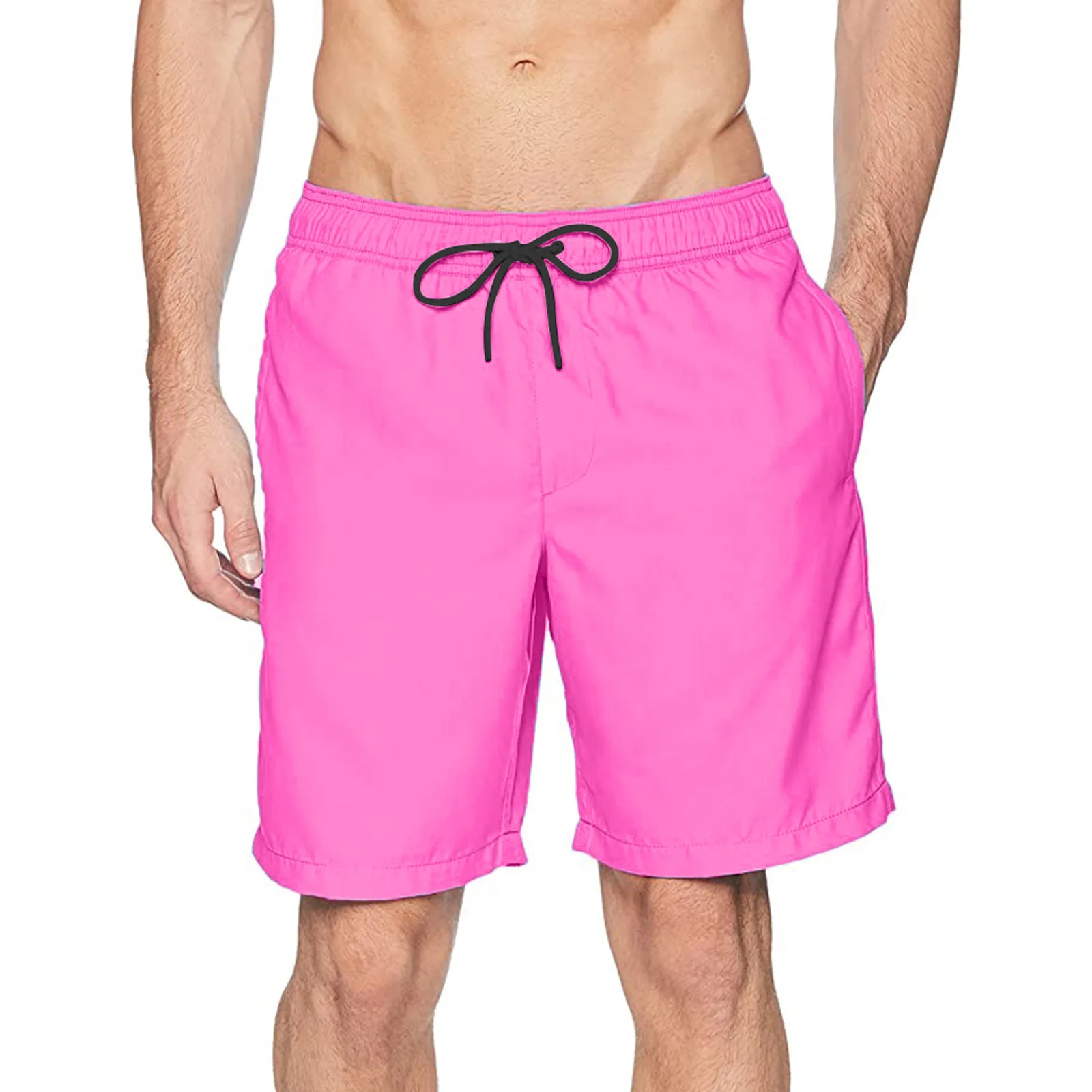 Fitness Spierprint Watersport Surf Strandshort Mesh Voering Badkleding Mode Dubbellaags Bermuda Shorts Heren Strandshort