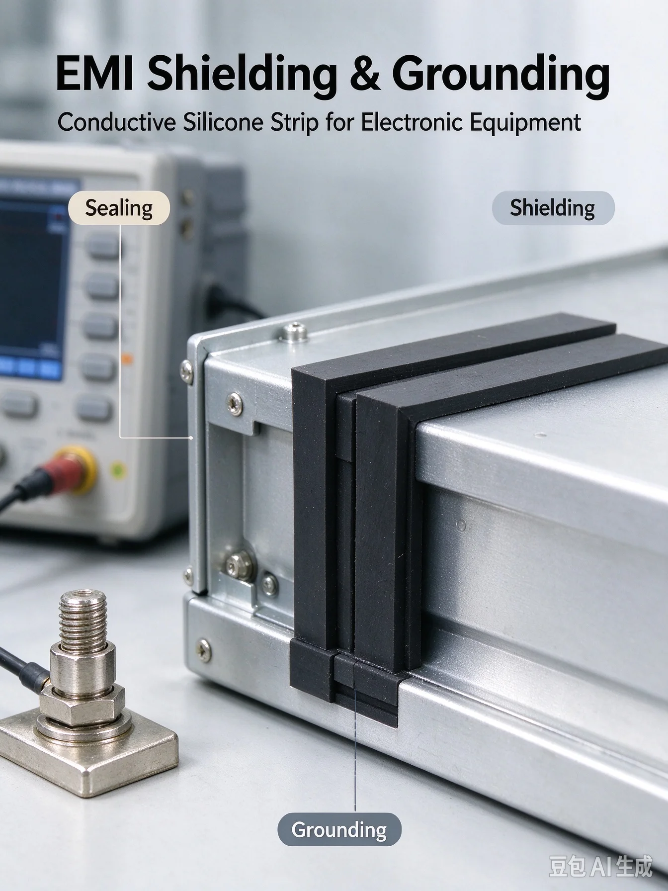 Conductive Silicone Strip Full Conductive Rubber Strip Touch Screen & Equipment Conductive Silicone Sheet Custom Cut
