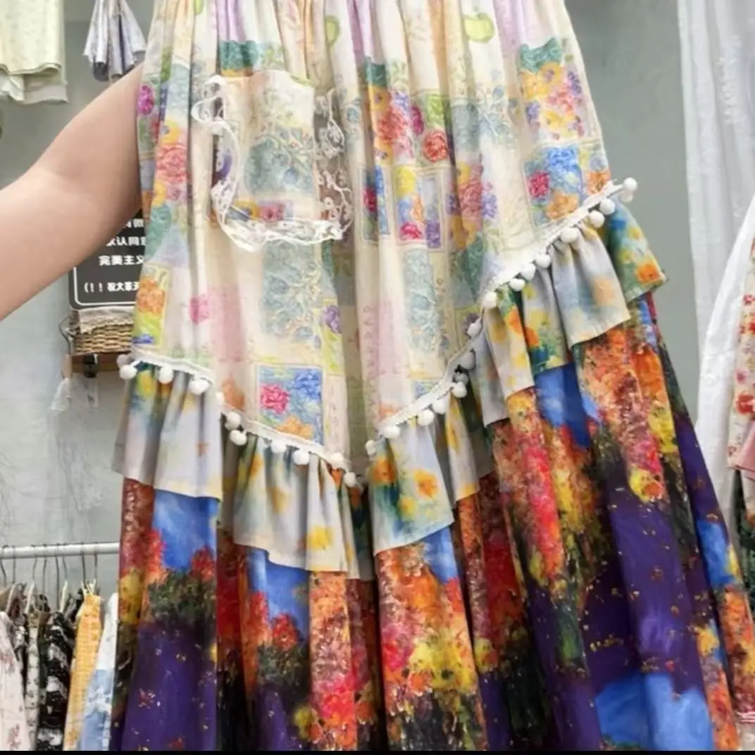 New In Autumn 2026 Trend Streetwear Y2K Skirts For Women's A Line Ruffles Patchwork Vintage Skirts Faldas Woman Clothing