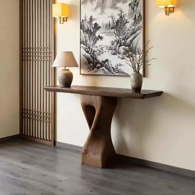 Aesthetic Nordic Console Table Display Entrance Modern Console Table Vintage Hallway Wohnzimmer Tisch Living Room Furniture view 4