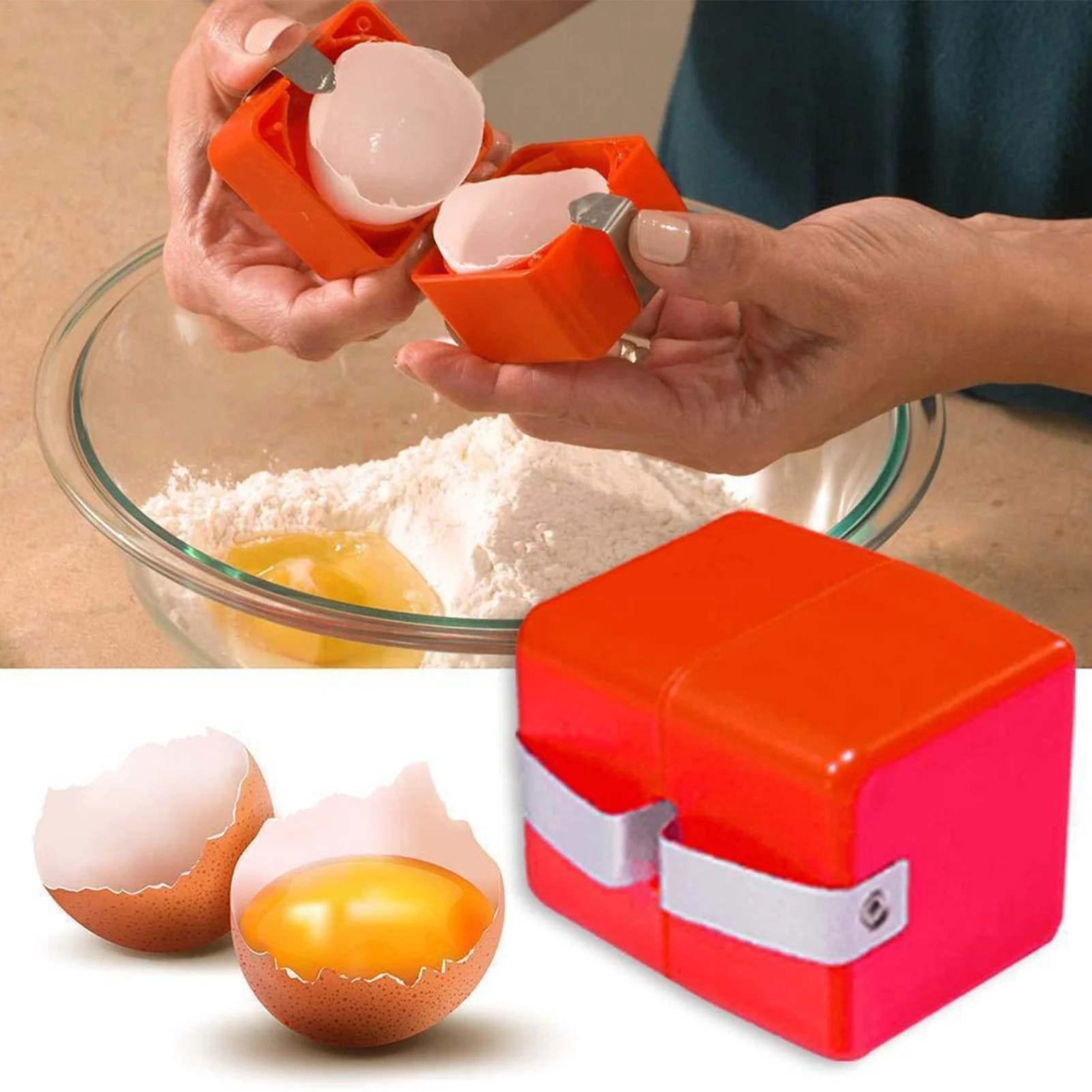 Handheld Egg Opener Kitchen Egg Cracker Tool for Raw Eggs Hard Boiled Egg Shell Cutter Tool Eggshell Remover Kitchen Gadgets