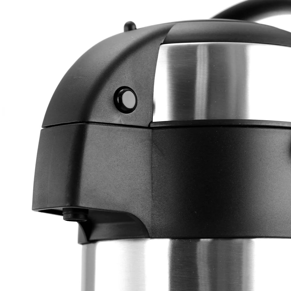 5L Stainless Steel Airpot Hot Water Dispenser Coffee Tea Double Wall Insulated Leak Free Technology Lever Operated Beverage