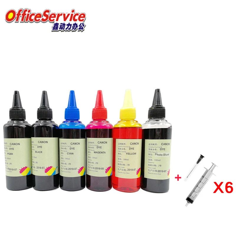 kit de tinta de recarga universal para impressora jato de tinta adequado para canon ts702 tr7520 ts704 tr7540 tr8540 ts705 ts8260 ts8350 ts9150 ts9120 100ml 01