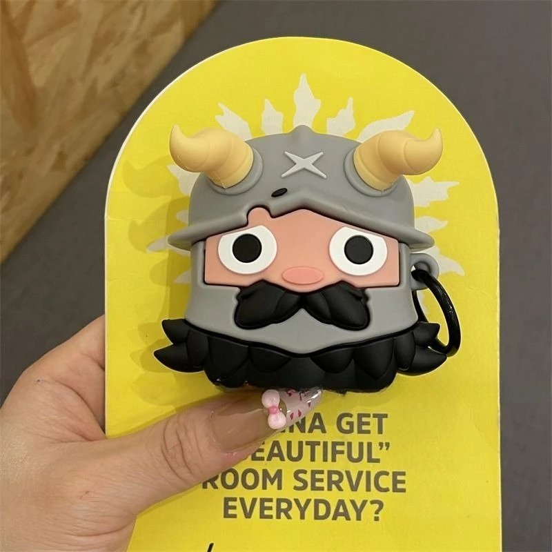 Delicious in Dungeon Senshi Siliconen Oortelefoonhoesje voor Airpods 1 2 3 4 Pro/Pro2 Creatieve 3D Leuke Cartoon Anime Oortelefoonhoes Nieuw