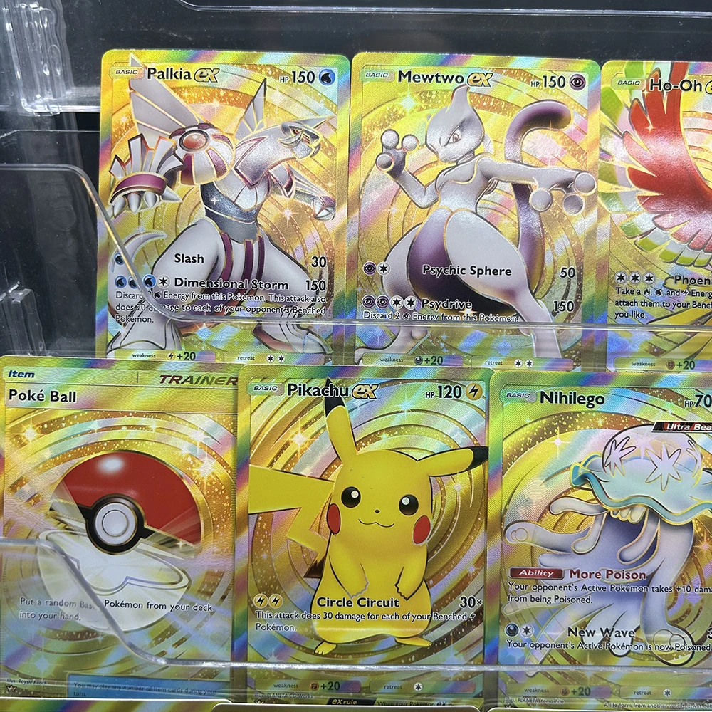 

Коллекционная карта аниме PTCG TCG «сделай сам», Mewtwo Ex UR SV10 130/098, командная ракета, японская фольга, преломляющая цветная вспышка, подарки для детей