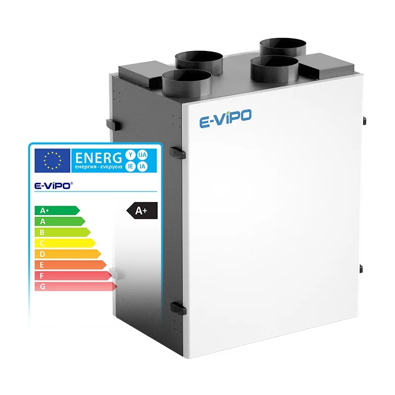 Ventilated Residential HVAC System Bypass Free Cooling Automatic Air Heat Exchanger