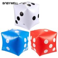 Funny Outdoor Inflatable Dice 30*30cm Pool Party Games Entertainment Dot Diagonal Giant Child Adults Game Play Cube Toy