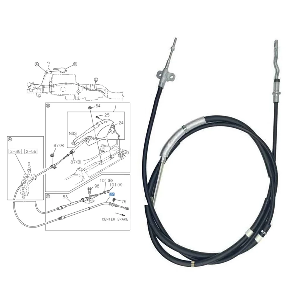 

1PCS Parking Brake Cable OEM 8972154340 Handbrake Cable For ISUZU M/T MXA5 NQR For NPR For NPR-HD 99-04