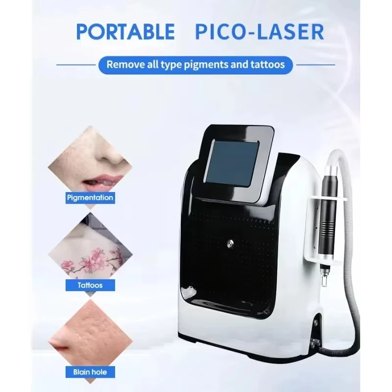 Máquina de tatuaje laser de picosegundos Partidos de la máquina del acné del acné 532/755/1064/1320 nm Dispositivo de rejuveneci