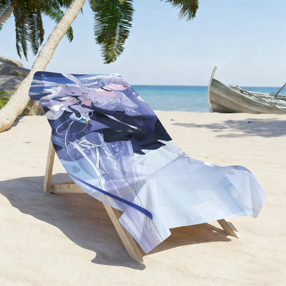 Game WuWa Mornye Towel Sports Quick Dry Travel Camping Gear Sandproof Soft Light Large Beach Towel