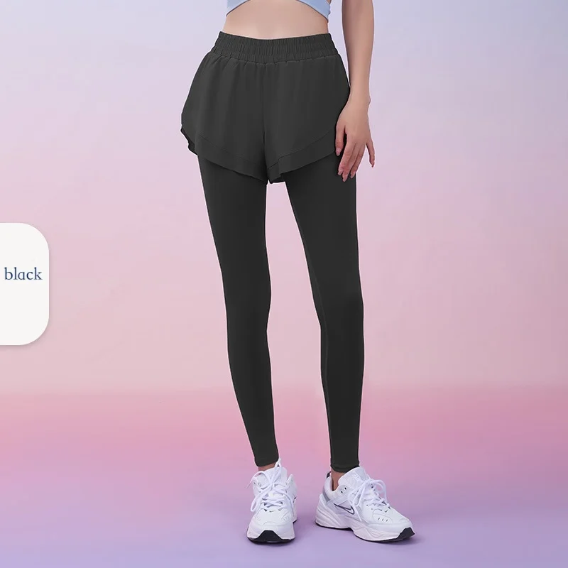 Two-in-1 Seamless Yoga Pants - High Waisted Tummy Control & Hidden Side Pockets | Squat Proof & No Camel Toe Certified