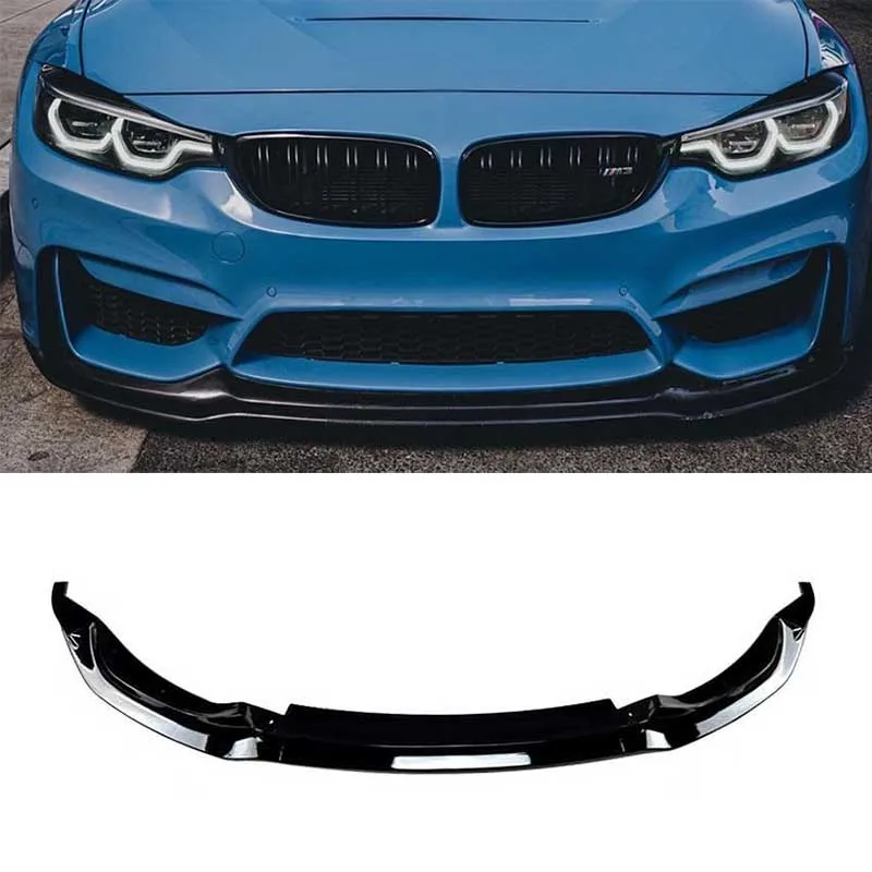 

Front Bumper Lip Spoiler For BMW M3 F80 M4 F82 F83 2015-2020 Front Bumper Protector Lower Blade Splitter Car Styling