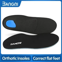 3ANGNI Orthopedic Severe Flat Feet Insoles Orthotic Arch Support Shoes Inserts for Plantar Fasciitis Poron Pad Relief Heel Pain