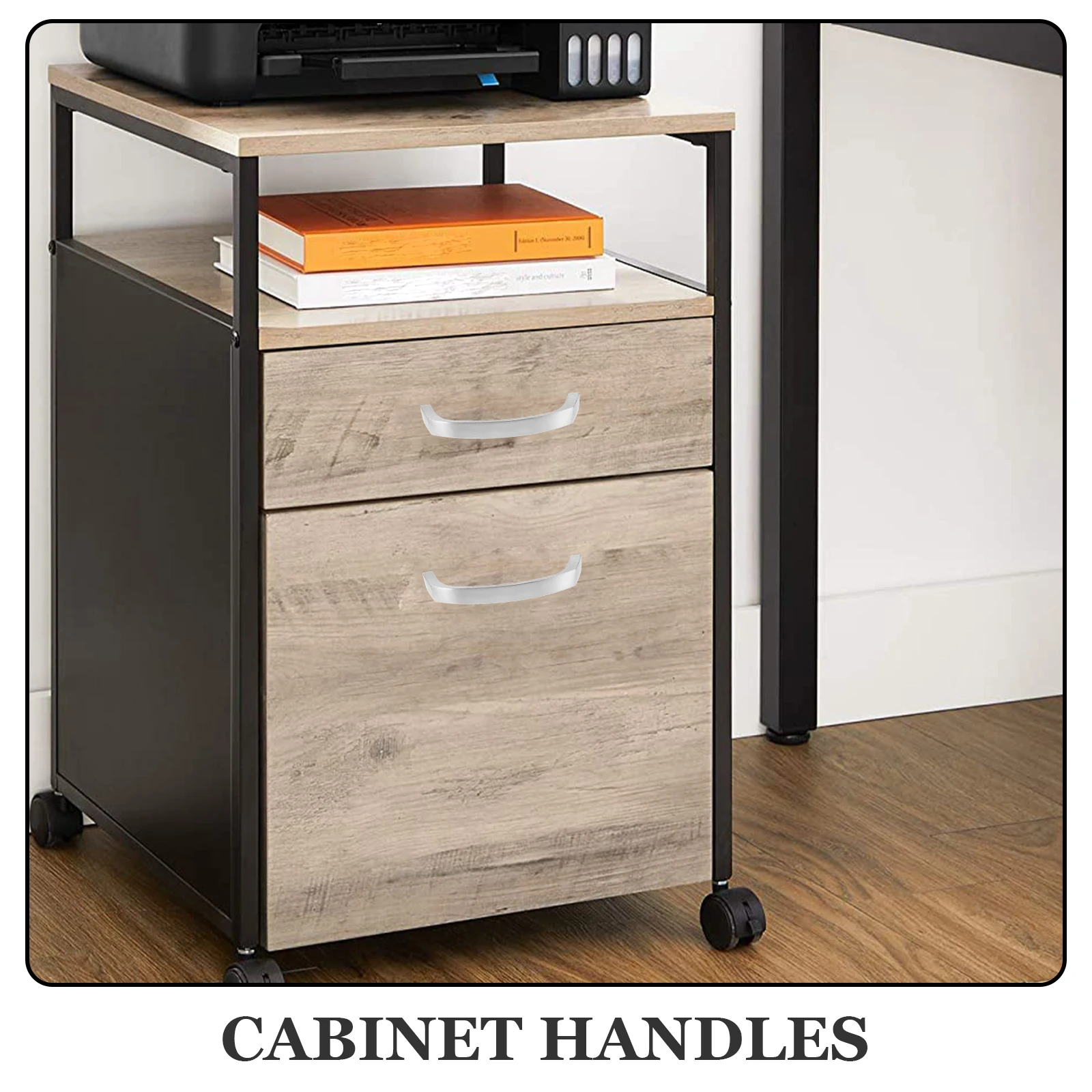 

2Pcs Cabinet Handles Aluminum Alloy Reliable Wear Resistant Kitchen Bathroom Drawer Pull Hardware Kitchen Unit Handles