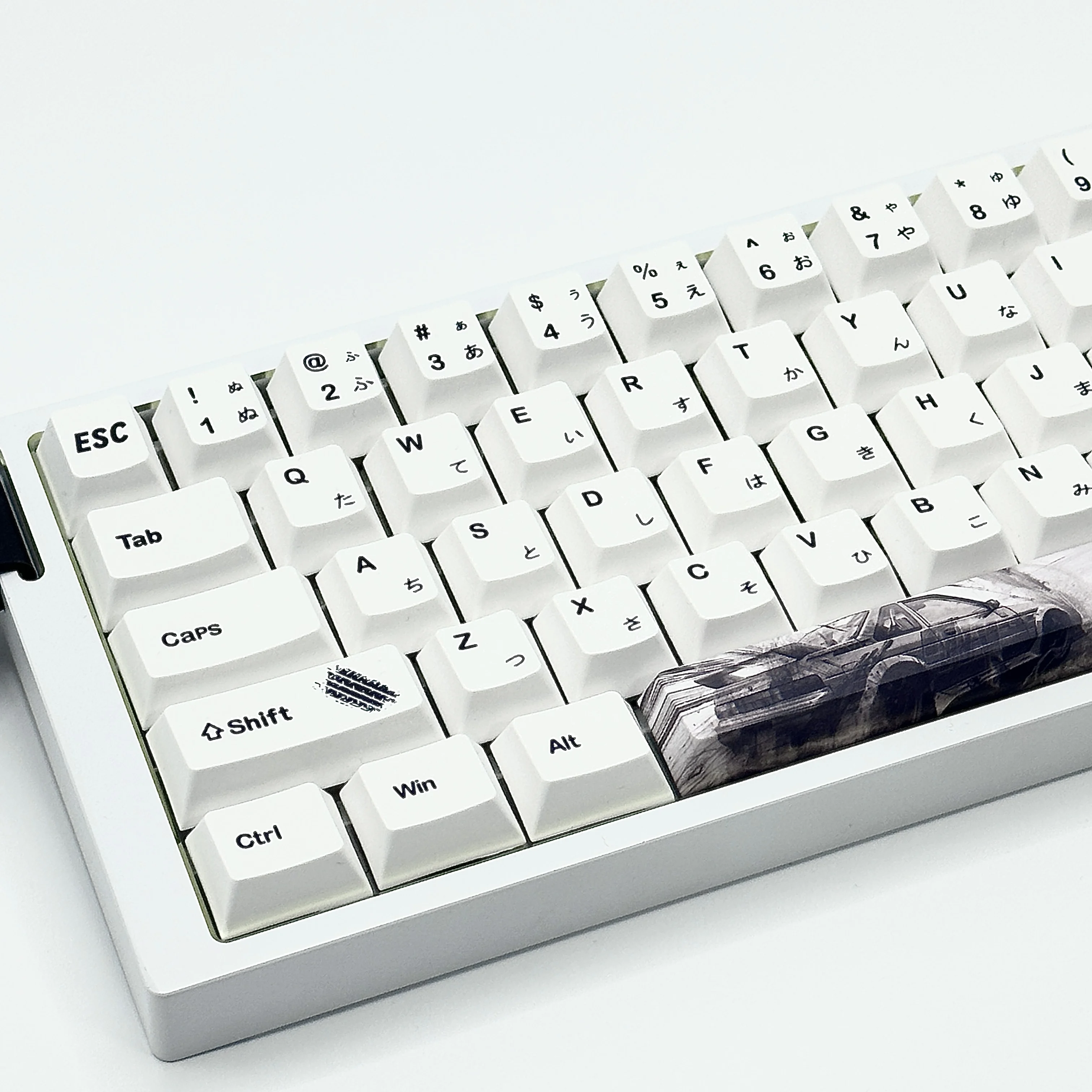 

AE86 Simple Theme Keycaps Set PBT Cherry Profile Japanese 127kyes Custom Original Handmade Keycaps for Mechanical Keyboard Gift