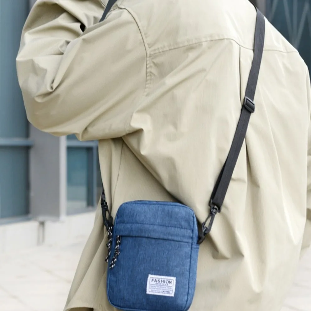 Portable Oxford Cloth Shoulder Bag Black Grey Blue Business Crossbody Bag Retro Bag Casual and Fashionable Men Hand Bag