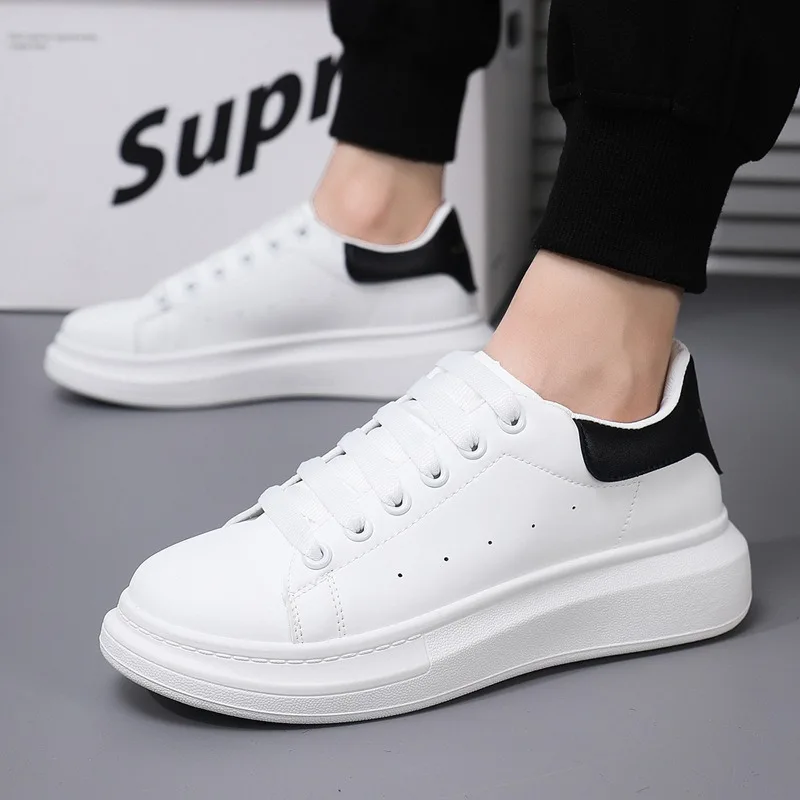 

size 35-44 Unisex white trainers running shoes man designer shoes sports casual sneaker skateboard platform shoes for man