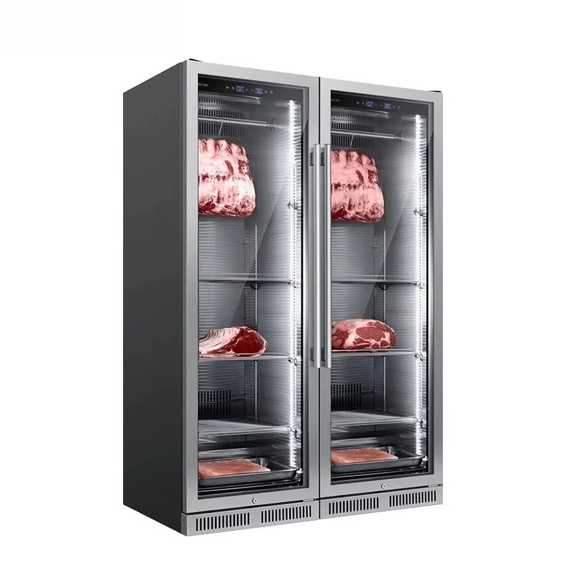 

Customized Beef Sausage Ham Dry Aging Machine Large Commercial Display Showcase Fridge Cabinet